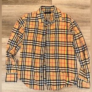 BURBERRY RAINBOW LONG SLEEVE SHIRT